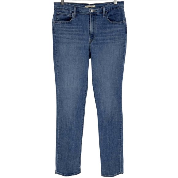 Levi's Denim - Levi’s 724 High Rise Straight Leg Jeans Womens Size 32 Light Wash Blue Denim 